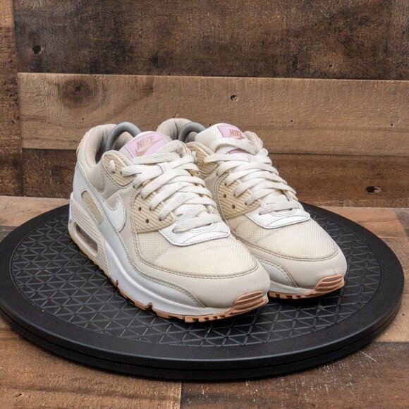NIKE AIR MAX 90 WOMENS ATHLETIC SHOES RETRO SNEAKERS LIGHT BROWN LOW SIZE 10.5 - Picture 3 of 9